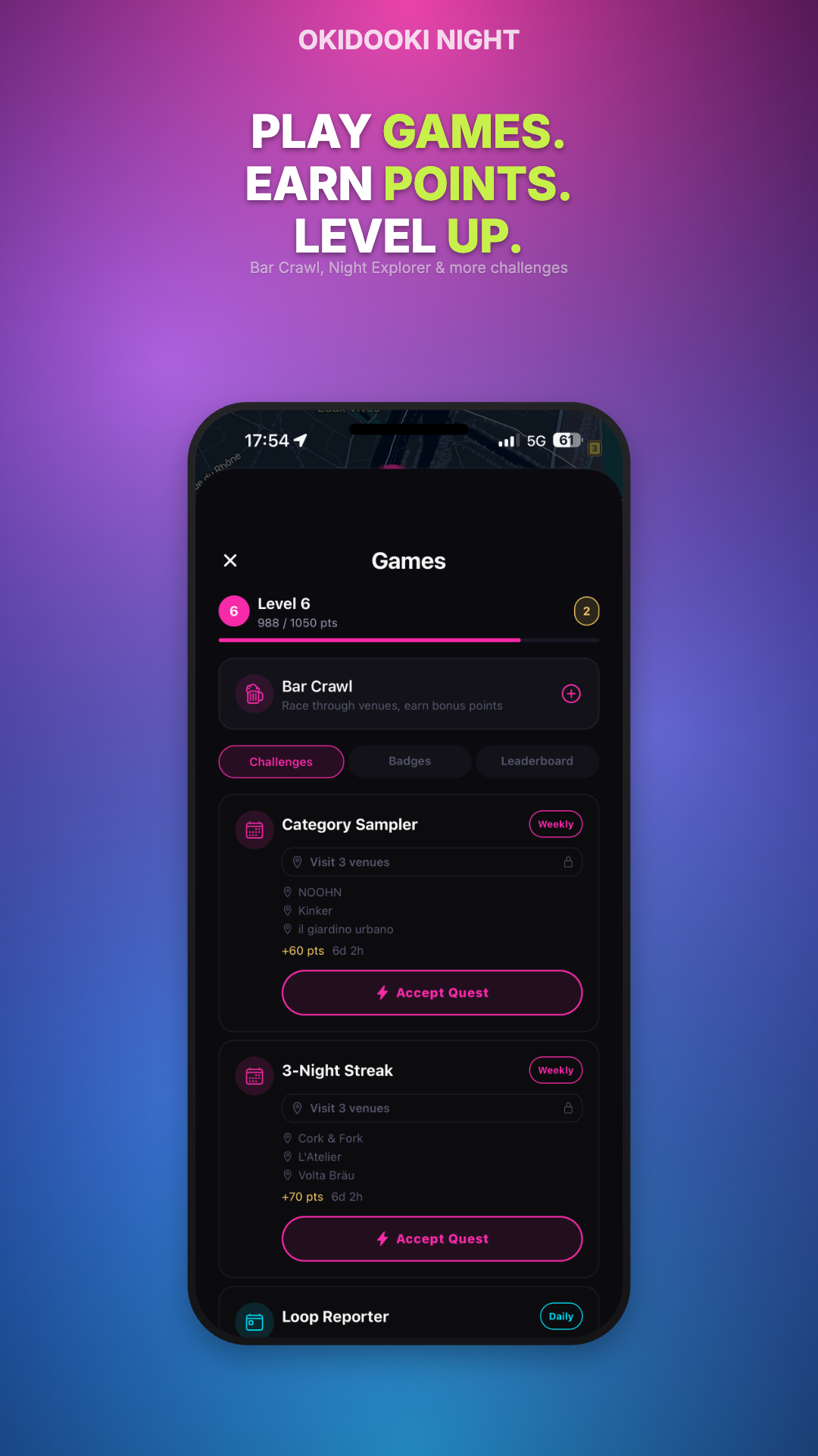 Play games, earn points